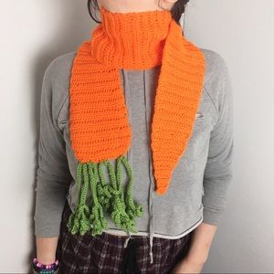 Crochet Giant Carrot Scarf